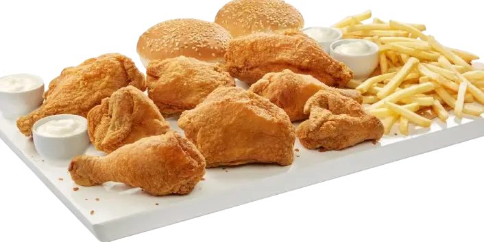 Popular Albaik Riyadh meals including chicken and shrimp