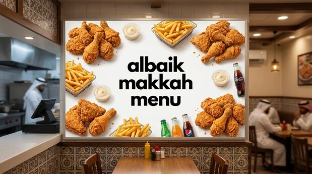 Albaik Makkah menu ka complete overview with prices – chicken meals, sandwiches, seafood aur more.