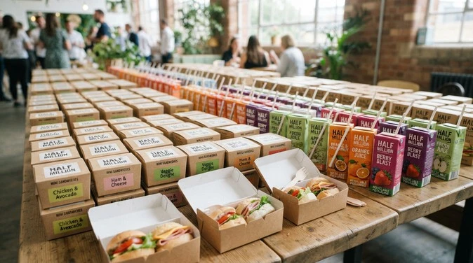 Signature and Cereal Latte boxes from Half Million ideal for groups and office orders.
