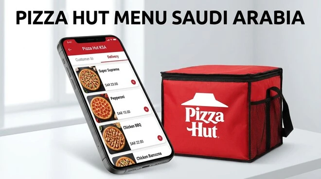 Easy online ordering and delivery process for the pizza hut menu saudi arabia through the official app.