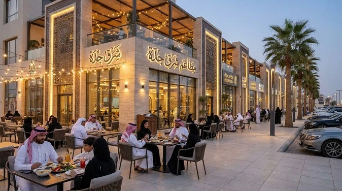 مطاعم شرق جدة تضم خيارات متنوعة من المطاعم التي تناسب العوائل والأفراد وتقدم أطباقًا متنوعة في أجواء مميزة.